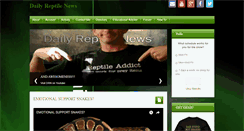 Desktop Screenshot of dailyreptilenews.com