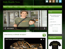 Tablet Screenshot of dailyreptilenews.com